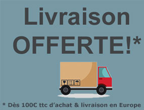 Livraison Offerte dès 100€ ttc d'achat pour une livraison en Europe Livraison Offerte dès 100€ ttc d'achat pour une livraison en Europe