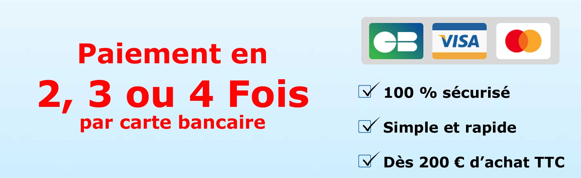 Paiement Cb en plusieurs fois